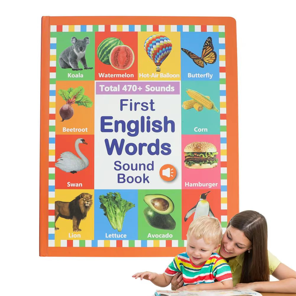 My First English Words Sound Book – Interactive Learning Toy for Babies & Toddlers | Fun Early Language Development Game