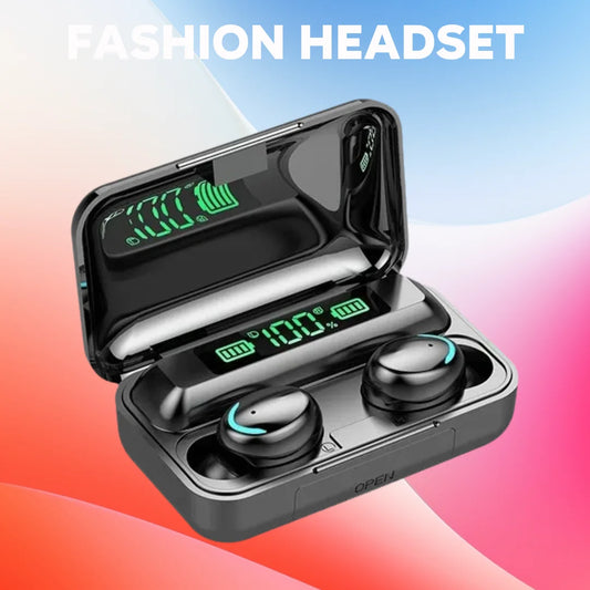 F9 Wireless Bluetooth Headphones Tws Game Earbuds Earphones Digital Display Heaset Large Capacity Charging Case