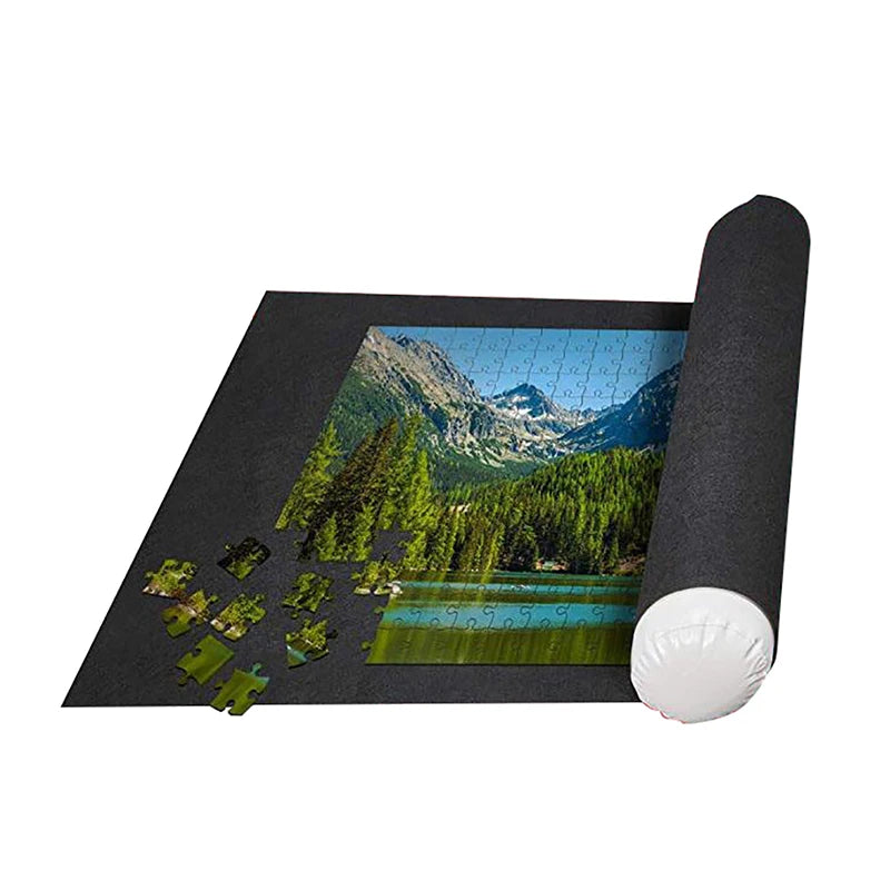 Puzzle Roll-Up Felt Mat – Portable Jigsaw Playmat for Up to 1500 Pieces | Puzzle Accessories (Mat Only)