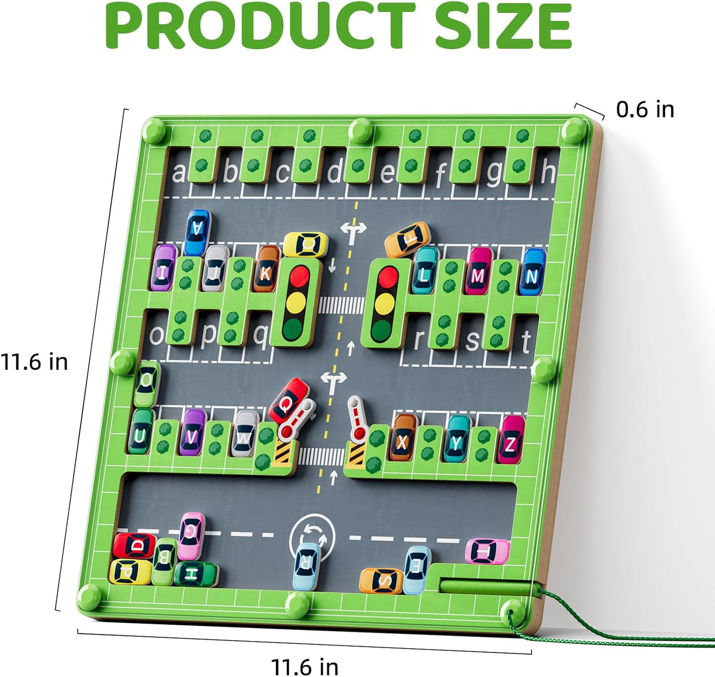 Magnetic Alphabet Maze Puzzle – Montessori Fine Motor Skill Toy for Preschool Learning | Valentine’s Day Gift for Boys & Girls