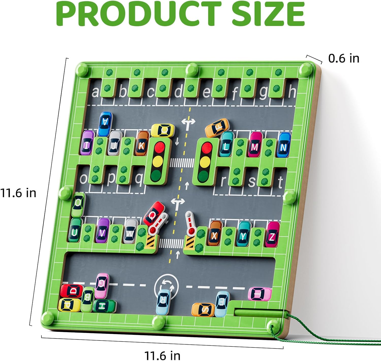 Magnetic Alphabet Maze Puzzle – Montessori Fine Motor Skill Toy for Preschool Learning | Valentine’s Day Gift for Boys & Girls
