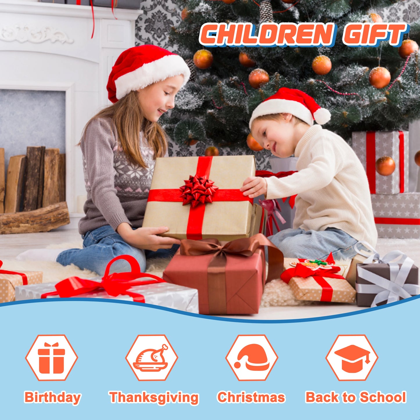 Montessori LED Busy Board – Wooden Sensory Toy for Toddlers Ages 3+ | Educational Activity Board with Cute Patterns