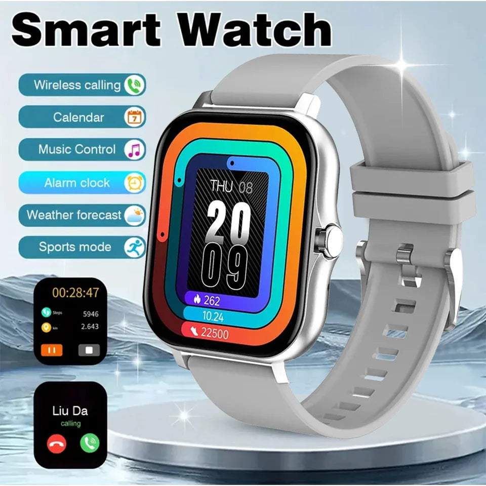 Hot Sale Fashion 2025 New Smart Watchs Bluetooth Call Message Reminder 24 Hour Health Monitor Smart Watch Gift for Men and Women