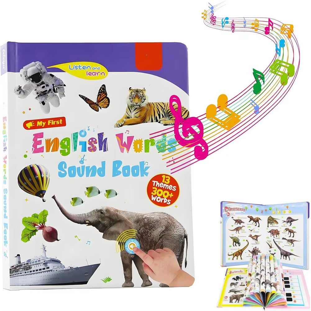 My First English Words Sound Book – Interactive Learning Toy for Babies & Toddlers | Fun Early Language Development Game