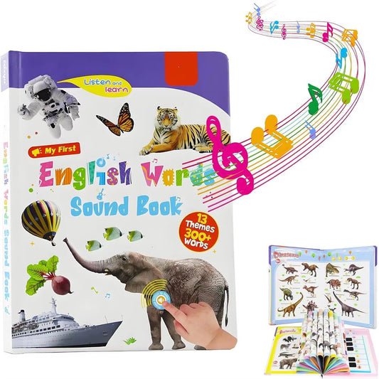 My First English Words Sound Book – Interactive Learning Toy for Babies & Toddlers | Fun Early Language Development Game