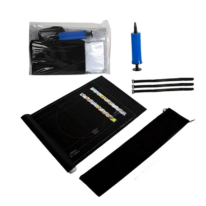 Puzzle Roll-Up Felt Mat – Portable Jigsaw Playmat for Up to 1500 Pieces | Puzzle Accessories (Mat Only)