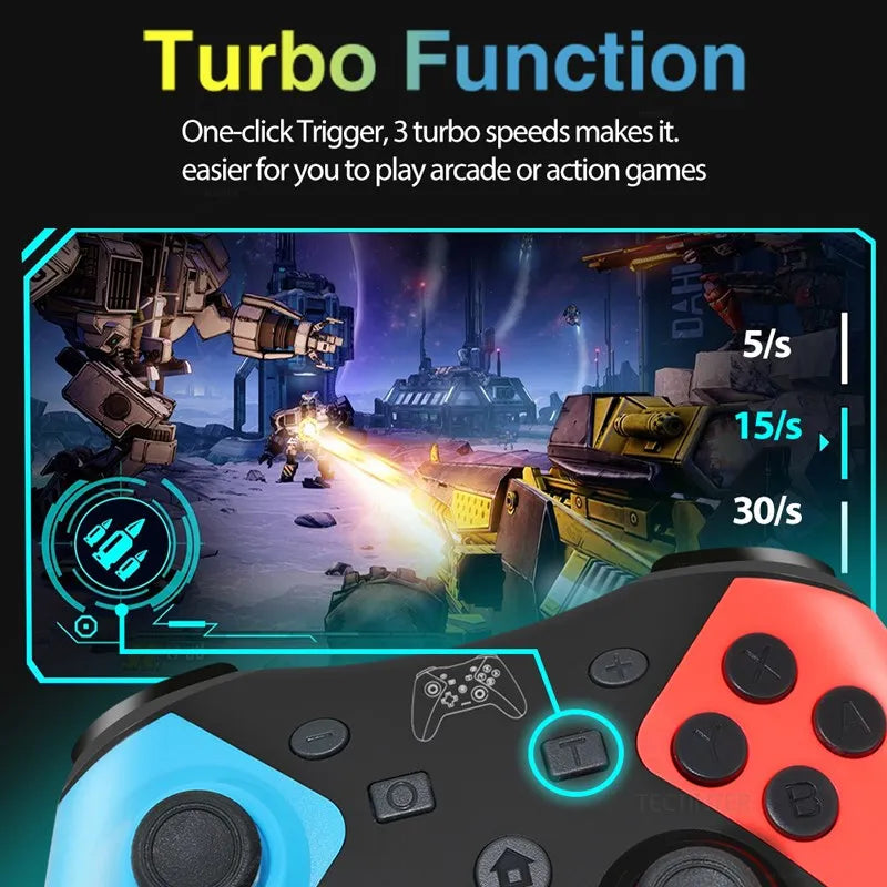 🎮 Ultimate Wireless Gamepad for Nintendo Switch & More