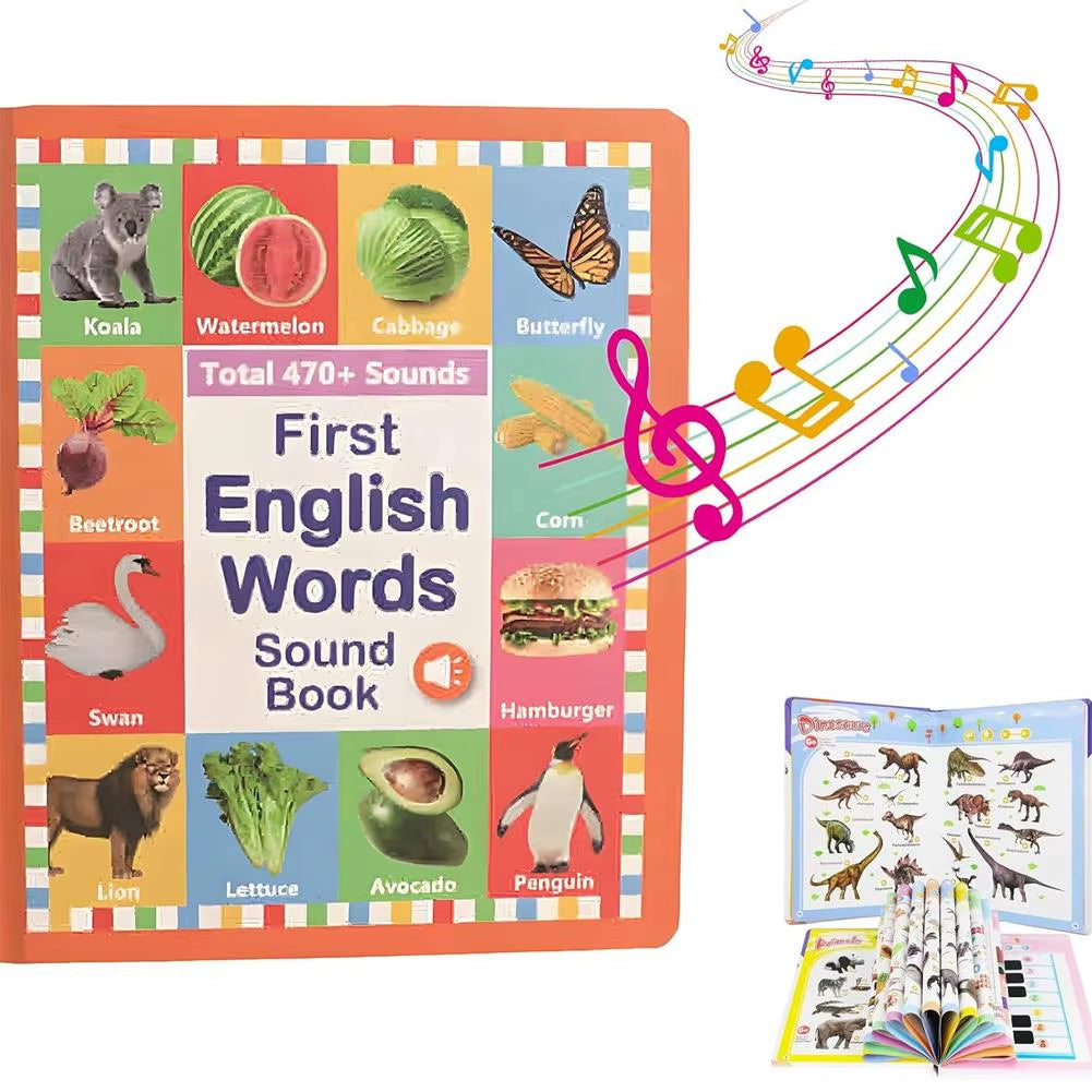 My First English Words Sound Book – Interactive Learning Toy for Babies & Toddlers | Fun Early Language Development Game